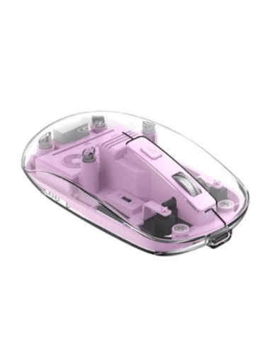EBOX / M12 Raton Bluetooth Inalámbrico Morado Transparente