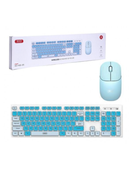 EBOX / KB05 Kit de Teclado y Raton Azul