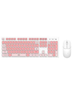 EBOX / KB05 Kit de Teclado y Raton Rosa