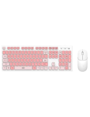 EBOX / KB05 Kit de Teclado y Raton Rosa