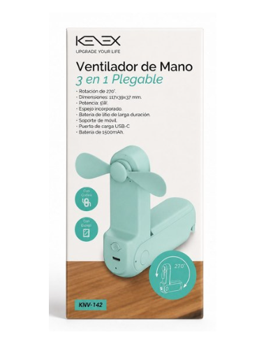 EBOX / KNV-142 Ventilador de mano