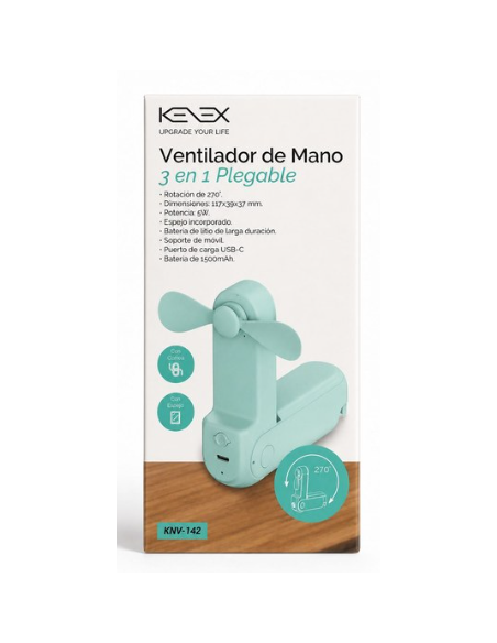 EBOX / KNV-142 Ventilador de mano