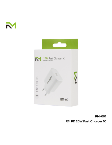 Accesorio RM / (RM001) Cargador Enchufe Rapido 20W (PD3.0)
