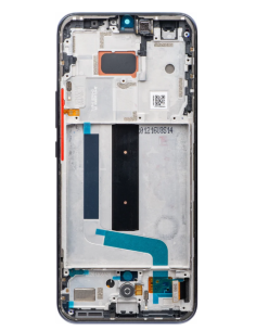 Pantalla para Xiaomi Mi 10 Lite 5G Con Marco Negra/Gris (Original Servicepack)