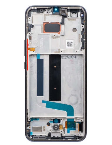 Pantalla para Xiaomi Mi 10 Lite 5G Con Marco Negra/Gris (Original Servicepack)