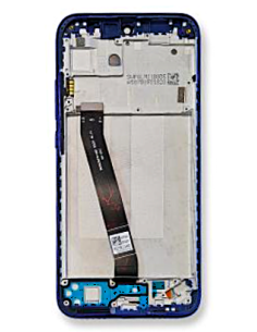 Pantalla para Redmi 7 Con Marco Azul (Original Servicepack)