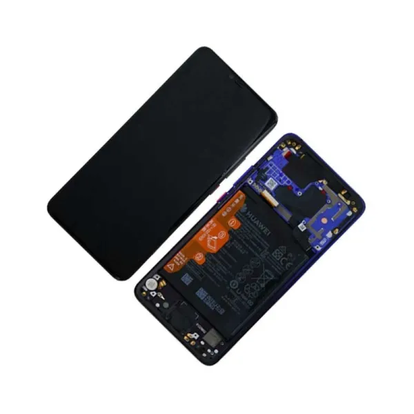 Pantalla para Huawei Mate 20 Pro con marco Azul y bateria Original Servicepack