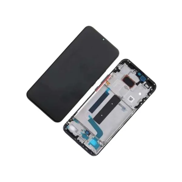 Pantalla para Xiaomi Mi 10 Lite 5G con Marco Negro/Gris (Original Service Pack)