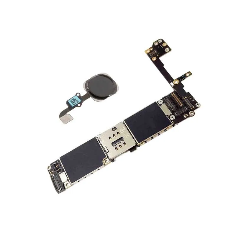 Placa Base libre de 64GB con flex de botón home para iPhone 6S