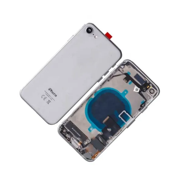 Chasis con Tapa Trasera para iPhone 8 Blanca