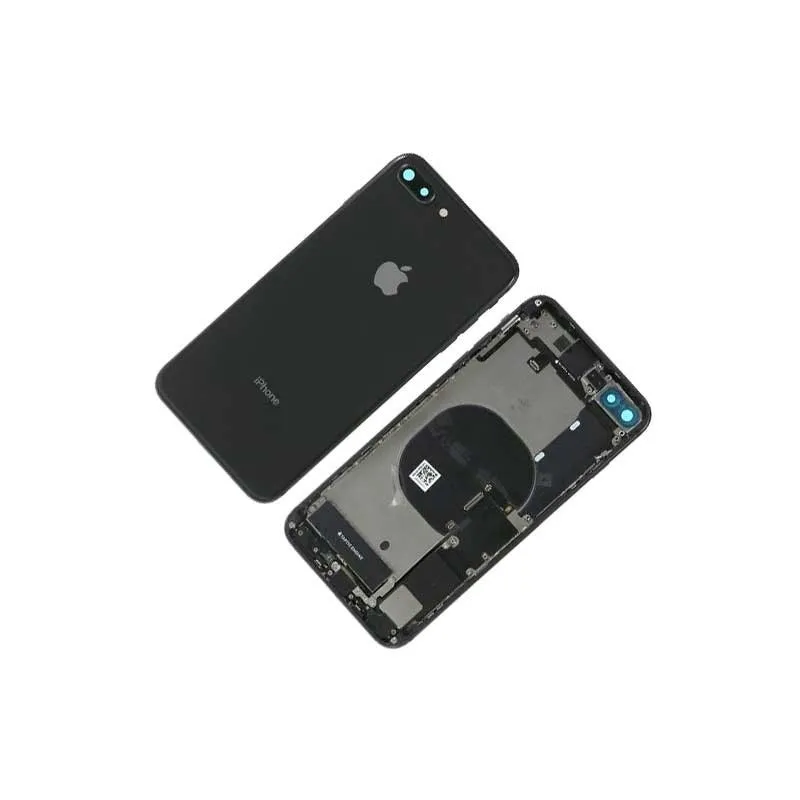 Chasis con Tapa Trasera para iPhone 8 Plus Negra