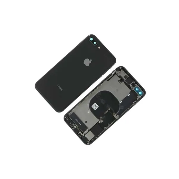 Chasis con Tapa Trasera para iPhone 8 Plus Negra