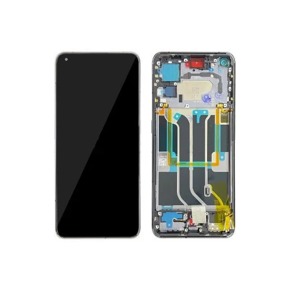 Pantalla completa para Realme GT 2 PRO 5G (RMX3301, RMX3300) Con Marco Negra (Original)