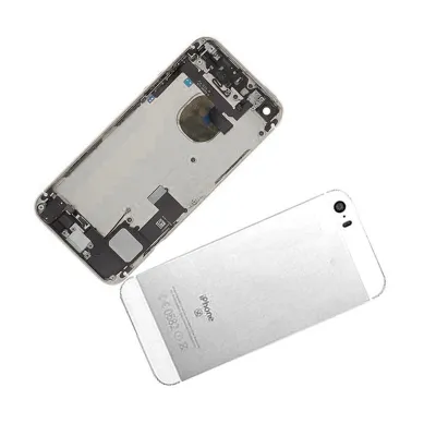 Chasis con Tapa Trasera para iPhone SE Blanca