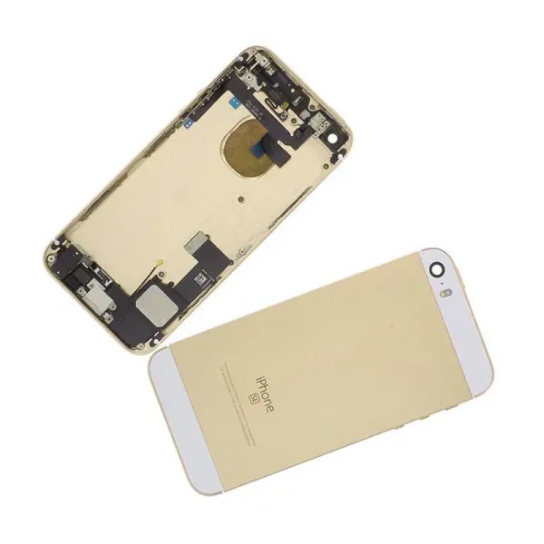 Chasis con Tapa Trasera para iPhone SE Oro