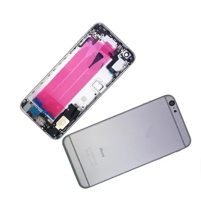 Chasis con Tapa Trasera para iPhone 6 Negra (Gris Especial)