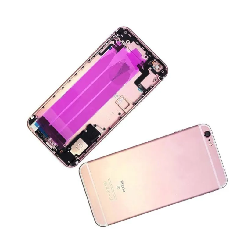 Chasis con Tapa Trasera para iPhone 6s Plus Oro Rosa
