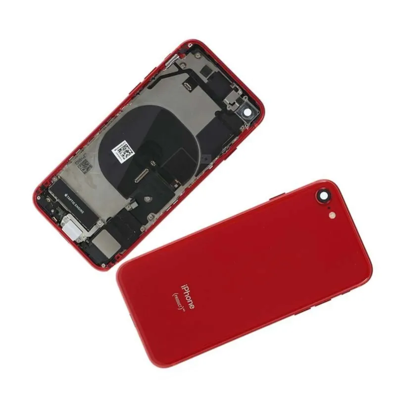 Chasis con Tapa Trasera para iPhone 7 Roja