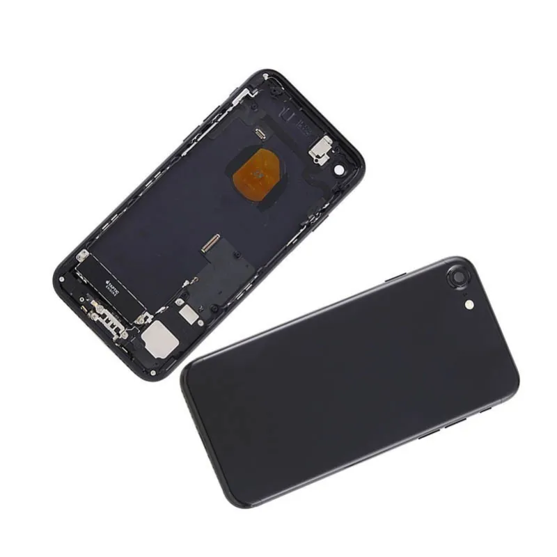 Chasis con Tapa Trasera para iPhone 7 Negra Mate