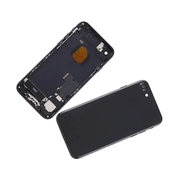 Chasis con Tapa Trasera para iPhone 7 Negra Mate