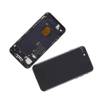 Chasis con Tapa Trasera para iPhone 7 Negra brillante