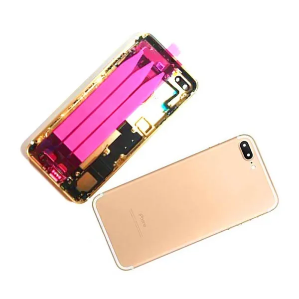 Chasis con Tapa Trasera para iPhone 7 Plus Oro Rosa