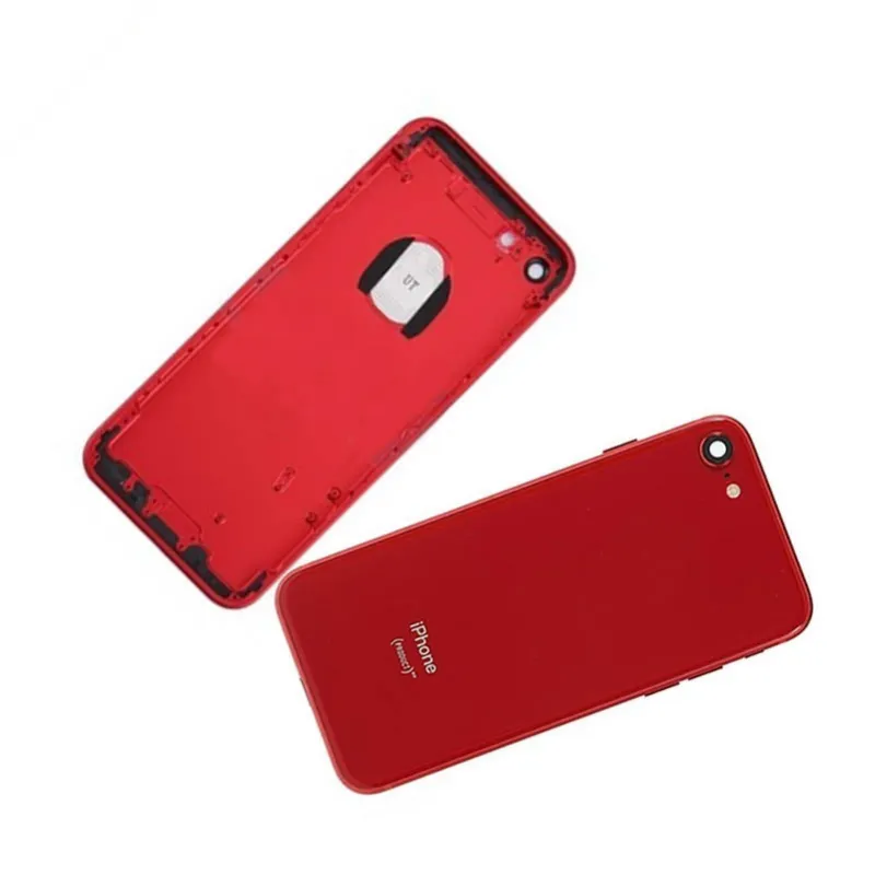 Chasis con Tapa Trasera para iPhone 8 Roja