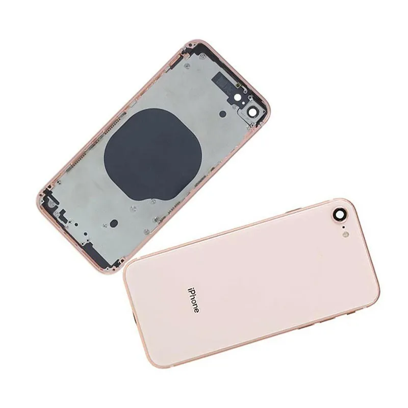 Chasis con Tapa Trasera para iPhone 8 Oro