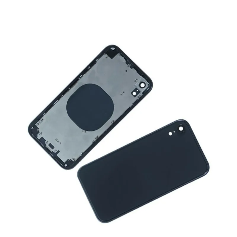 Chasis con Tapa Trasera para iPhone XR Negro