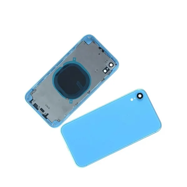 Chasis con Tapa Trasera para iPhone XR Azul