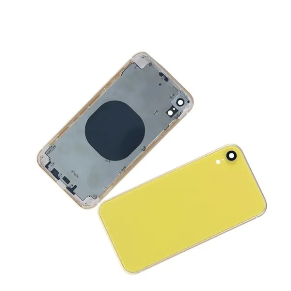 Chasis con Tapa Trasera para iPhone XR Amarillo