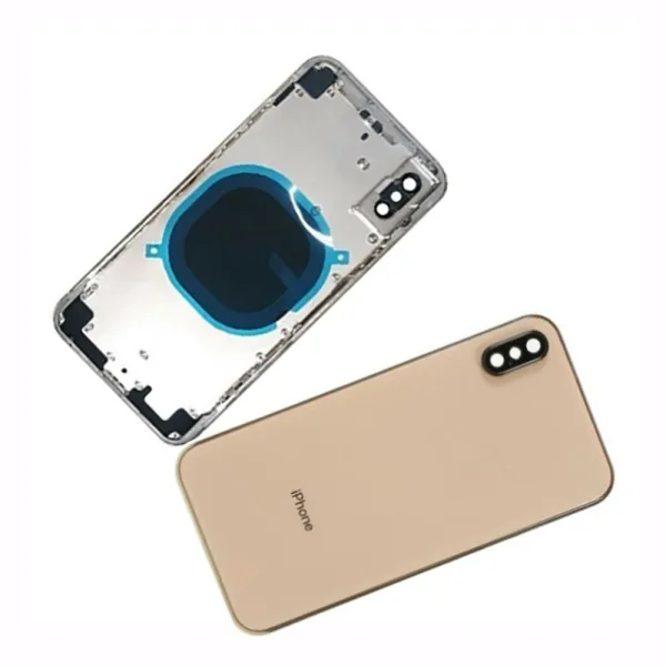 Chasis con Tapa Trasera para iPhone XS Oro