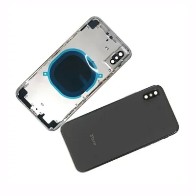 Chasis con Tapa Trasera para iPhone XS MAX Negra (Gris Especial)