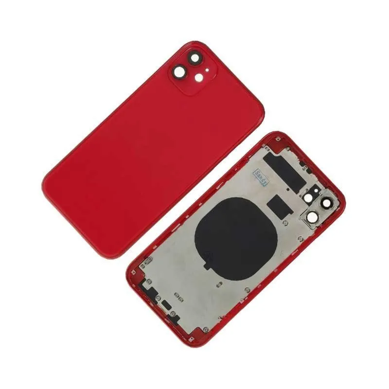 Chasis con Tapa Trasera para iPhone 11 Roja