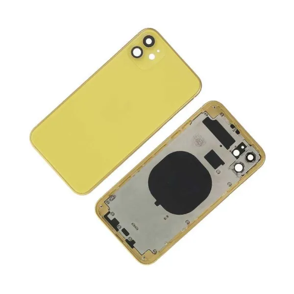 Chasis con Tapa Trasera para iPhone 11 Amarilla