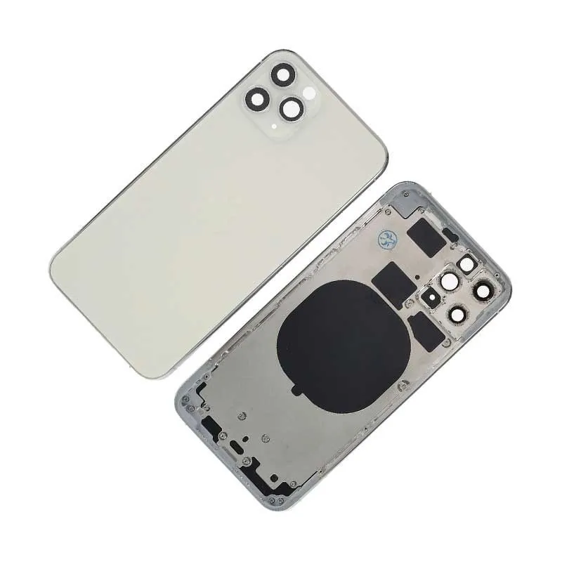 Chasis con Tapa Trasera para iPhone 11 Pro Blanca