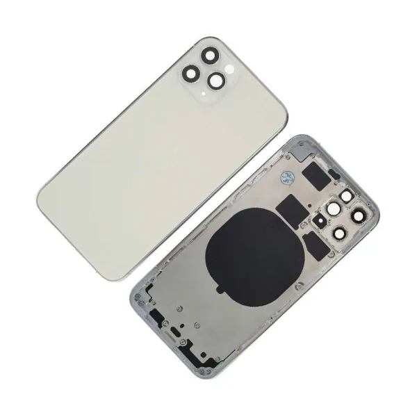 Chasis con Tapa Trasera para iPhone 11 Pro Blanca