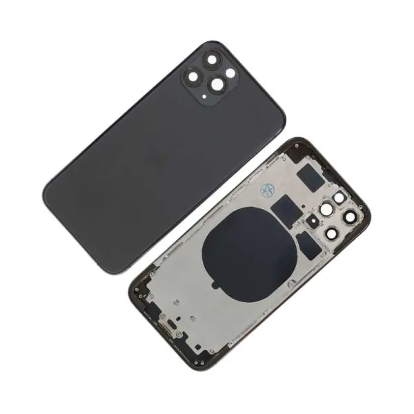 Chasis con Tapa Trasera para iPhone 11 Pro Negra (Gris Especial)