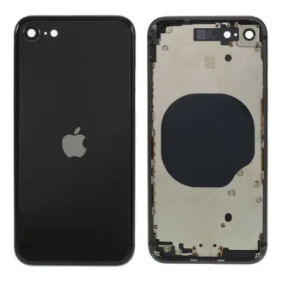 Chasis con Tapa Trasera para iPhone SE 2020 Negra