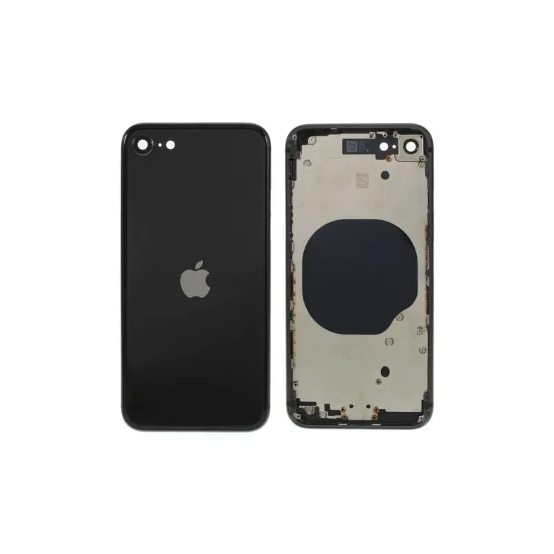 Chasis con Tapa Trasera para iPhone SE 2020 Negra