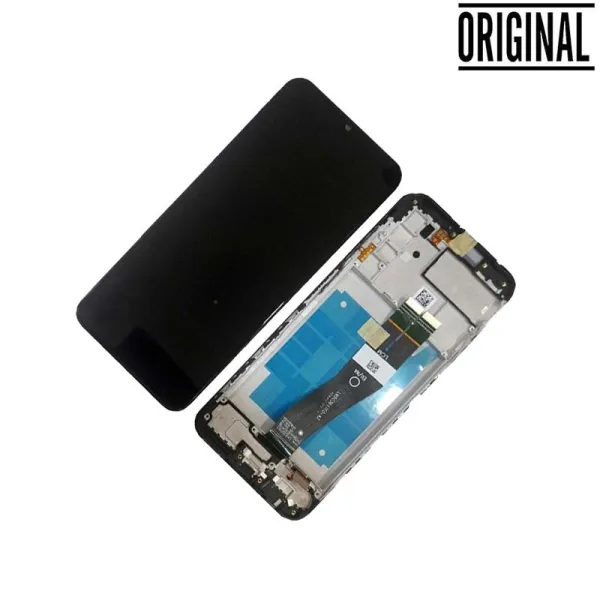 Pantalla para Samsung A03S /A037F Negra Con Marco (Vesion: Non EU) (Original Service Pack)