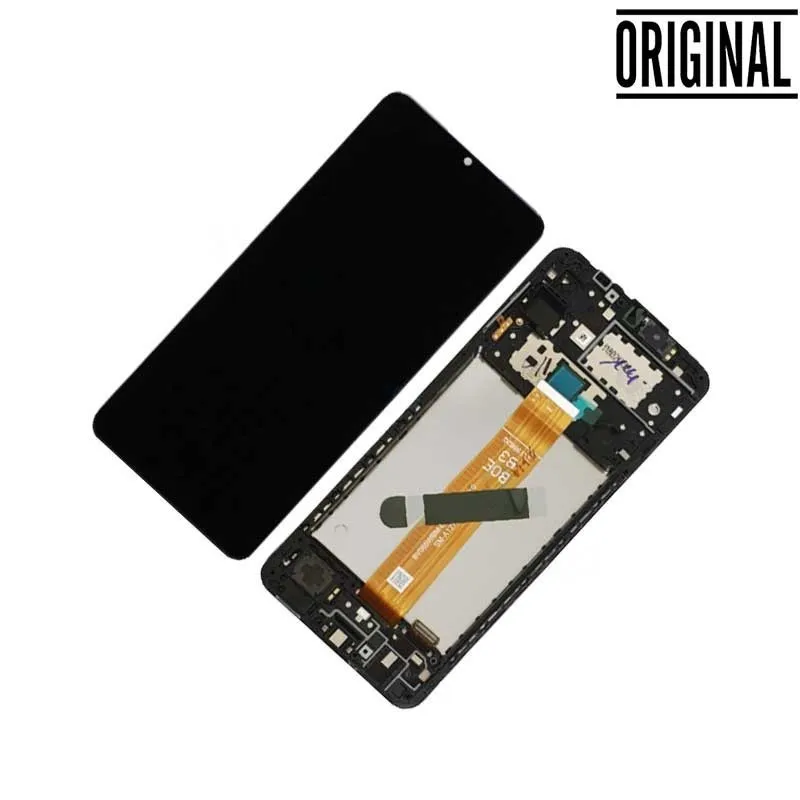 Pantalla para Samsung A12 2021 (A127) Con Marco (Original Service Pack)