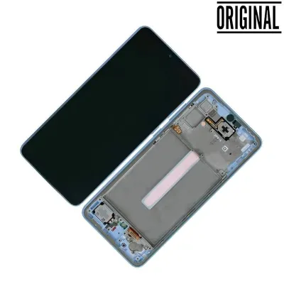 Pantalla para Samsung A33 5G /A336 con Marco Azul (Original Service Pack)
