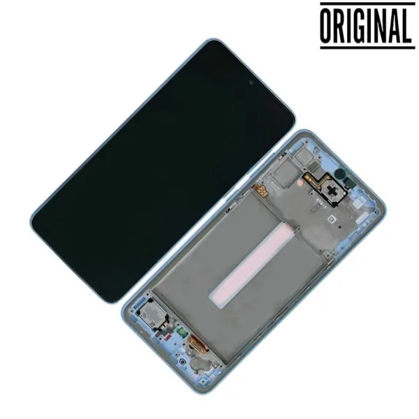 Pantalla para Samsung A33 5G /A336 con Marco Azul (Original Service Pack)