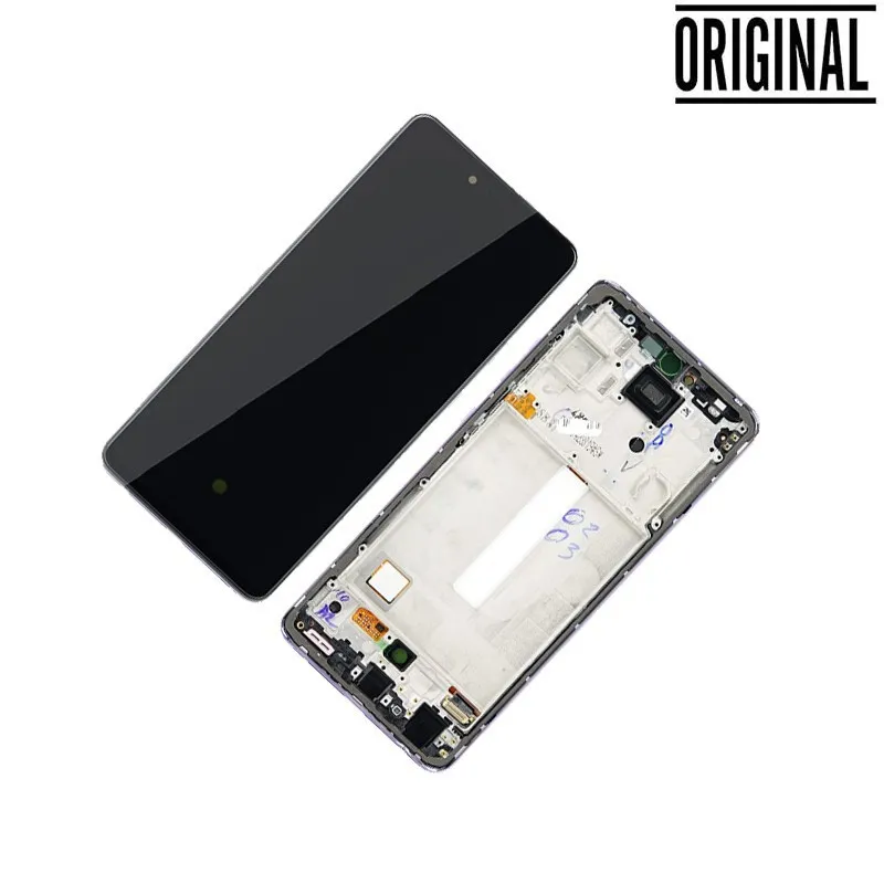 Pantalla para Samsung A52 A525 /A52 5G A526 con Marco Violeta (Original Service Pack)