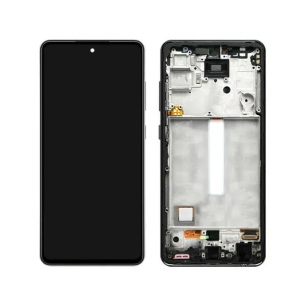 Pantalla Con Marco Samsung A52S 5G/A528 Negro OLED (Bordes Finos，ventana Lcd 1x1)