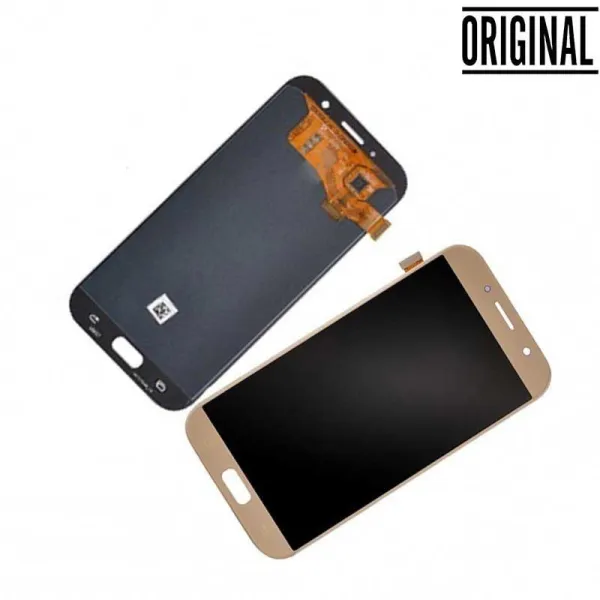 Pantalla para Samsung A7 2017 /A720 con Marco Oro (Original Service Pack)
