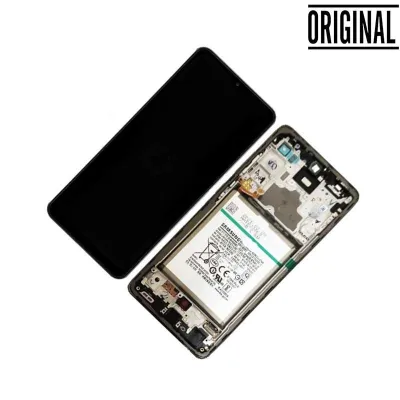 Pantalla para Samsung A72 4G/5G (A725/A726) con Marco Negro (Original Service Pack)
