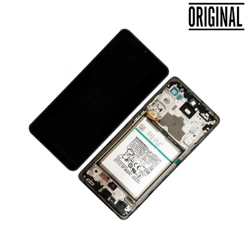 Pantalla para Samsung A72 4G/5G (A725/A726) con Marco Negro (Original Service Pack)