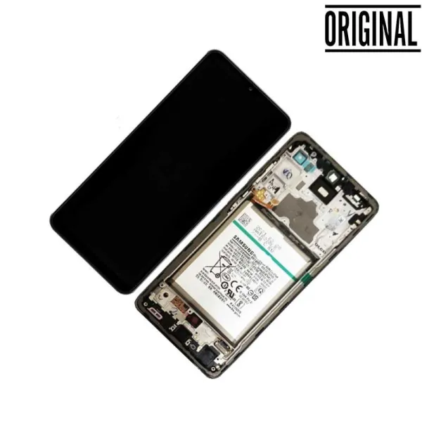 Pantalla para Samsung A72 4G/5G (A725/A726) con Marco Negro (Original Service Pack)